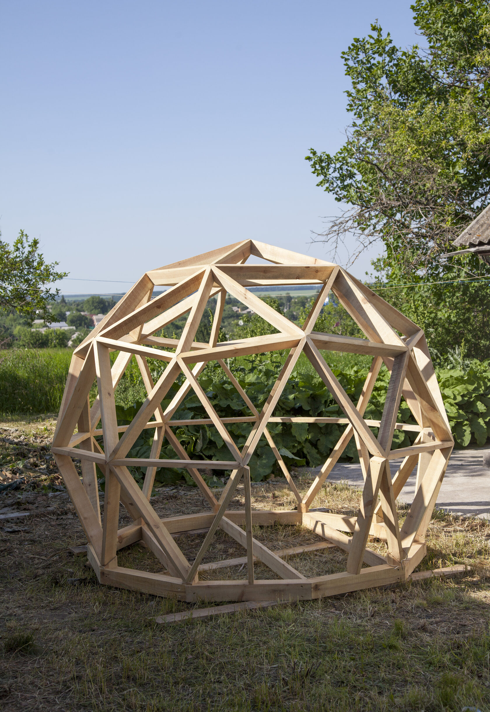 Geocúpula de madera